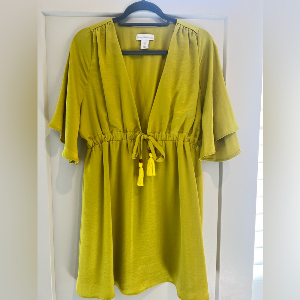 HOUSE OF HARLOW CITRON DRESS